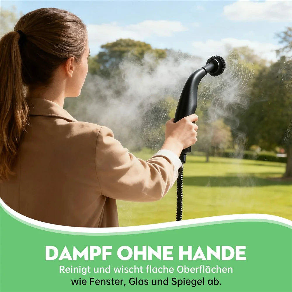 RZ-169 1350W 5-Gear Handheld High Temperature Steam Cleaner with 1200ml Tank for Home, EU Plug - White - 6