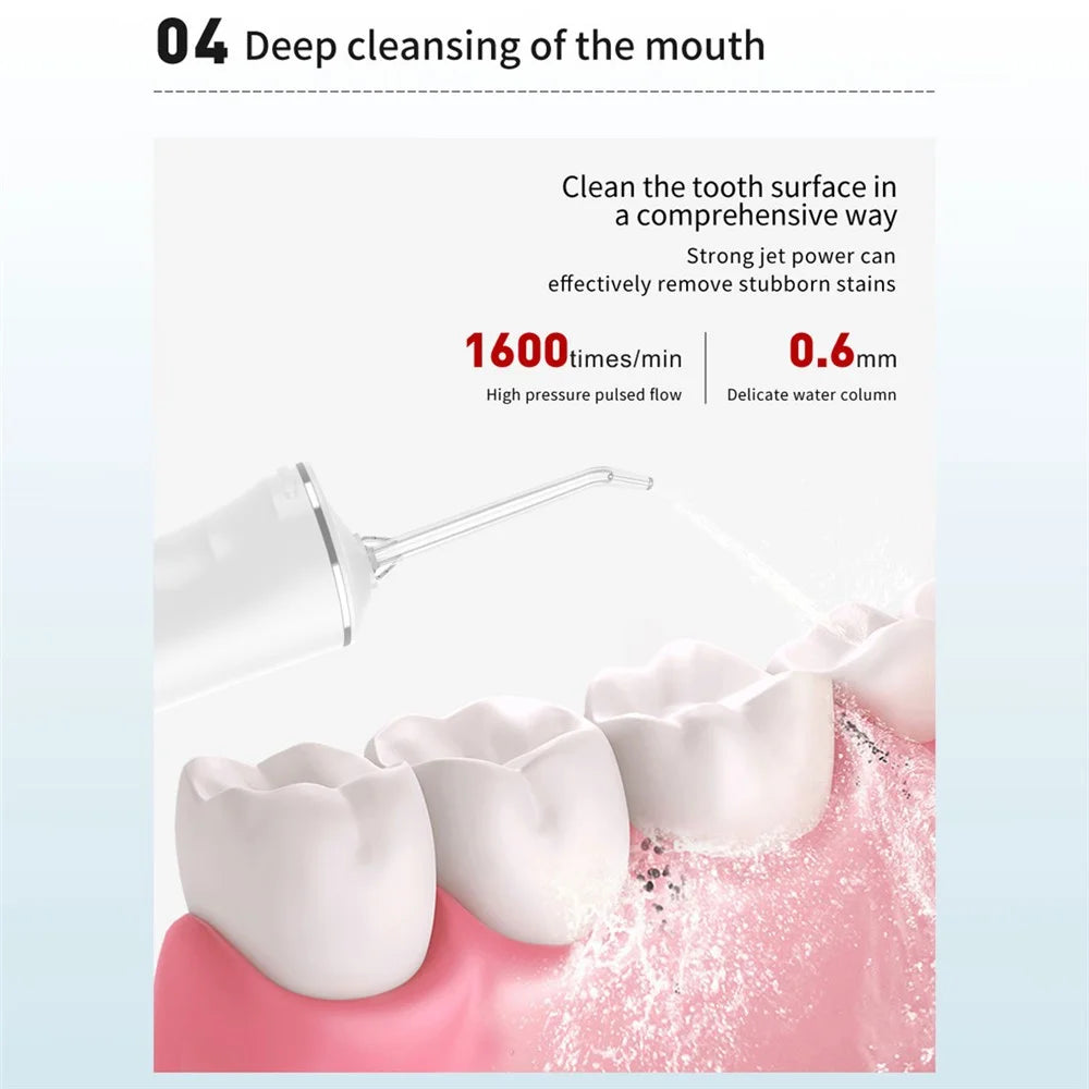 XY01 Cordless Water Dental Flosser Teeth Cleaner Portable Dental Oral Irrigator Teeth Cleaning Tool Oral Irrigator - 6