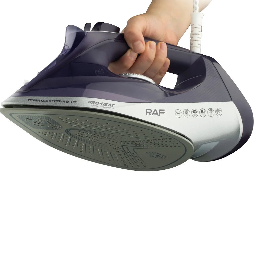 RAF R.1166 EU Plug Handheld Garment Steamer Ironing Machine Steam Iron with 3 Temperature Modes - Purple - 4