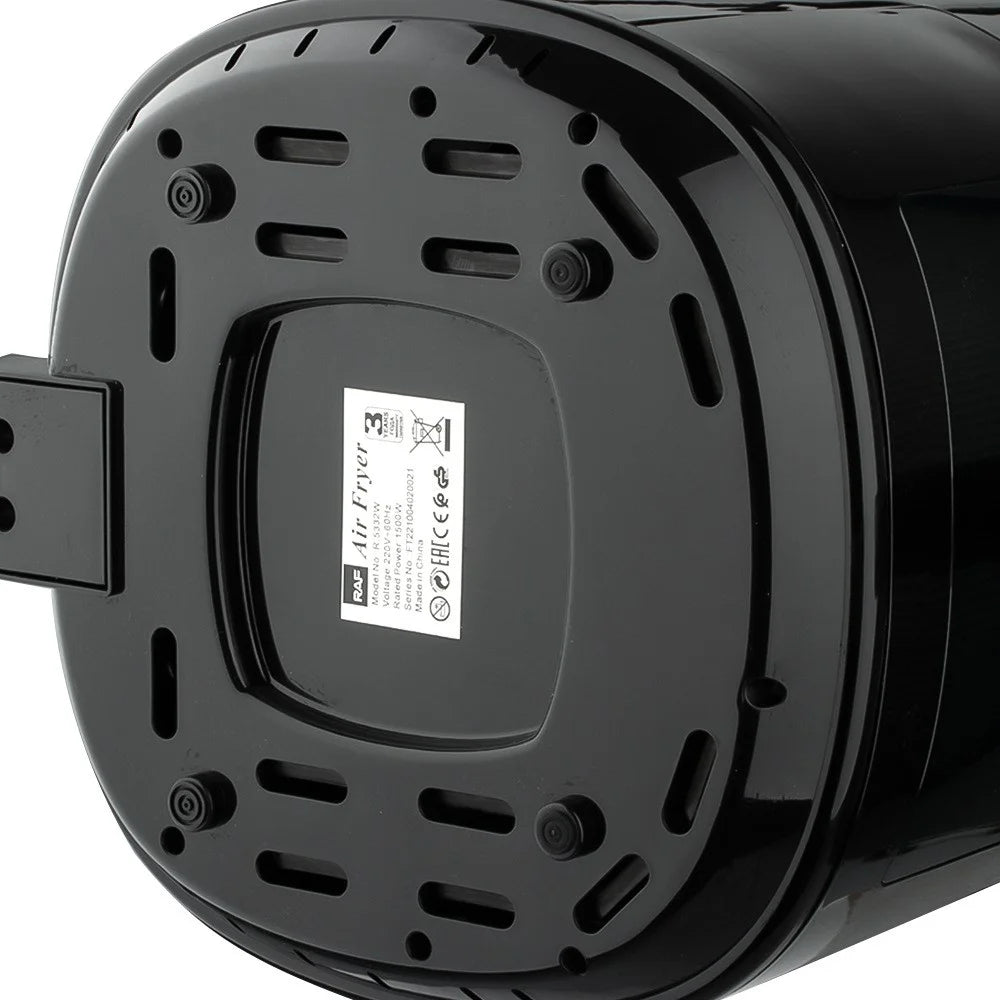 RAF R.5332 EU Plug Air Fryer Home Kitchen 4L Large Oilless Electric Cooker (BPA-Free, No FDA) - Black - 5