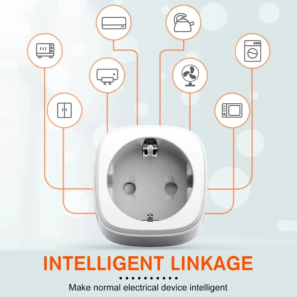 LDNIO SEW1080 Smart WiFi Power Plug Remote Control Scheduled Timer Meter Power Socket Wall Charger for Home Office - White  /  EU Plug - 3