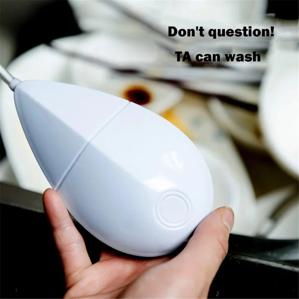 Portable Mini Dishwasher USB Ultrasonic Bubble Dishwasher Free Installation Countertop Cleaner Fruit Vegetable Washing Machine - Green - 3