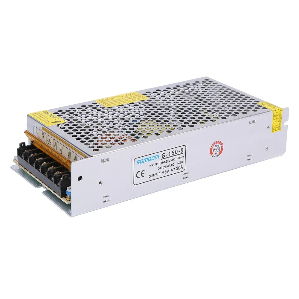 SOMPOM S-150-5 5V 30A 150W Power Supply LED Strip Driver Monitor Voltage Transformer Power Switch - 1