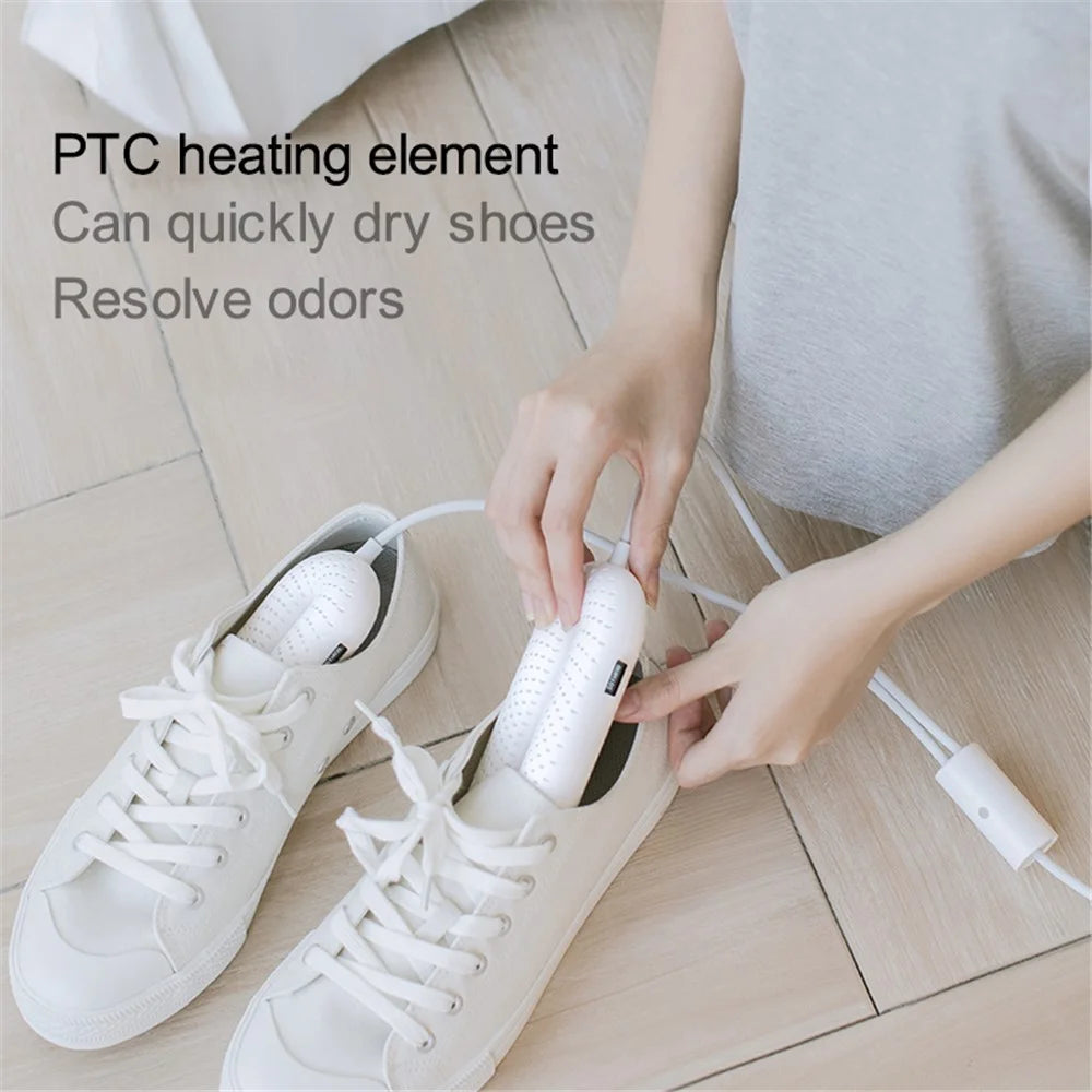 SOTHING Boot Shoe Dryer Portable Footwear Dryer Device with 3 Timer Modes for Rainy Seasons Winter Travel, CN Plug - Purple / Wire Control - 2