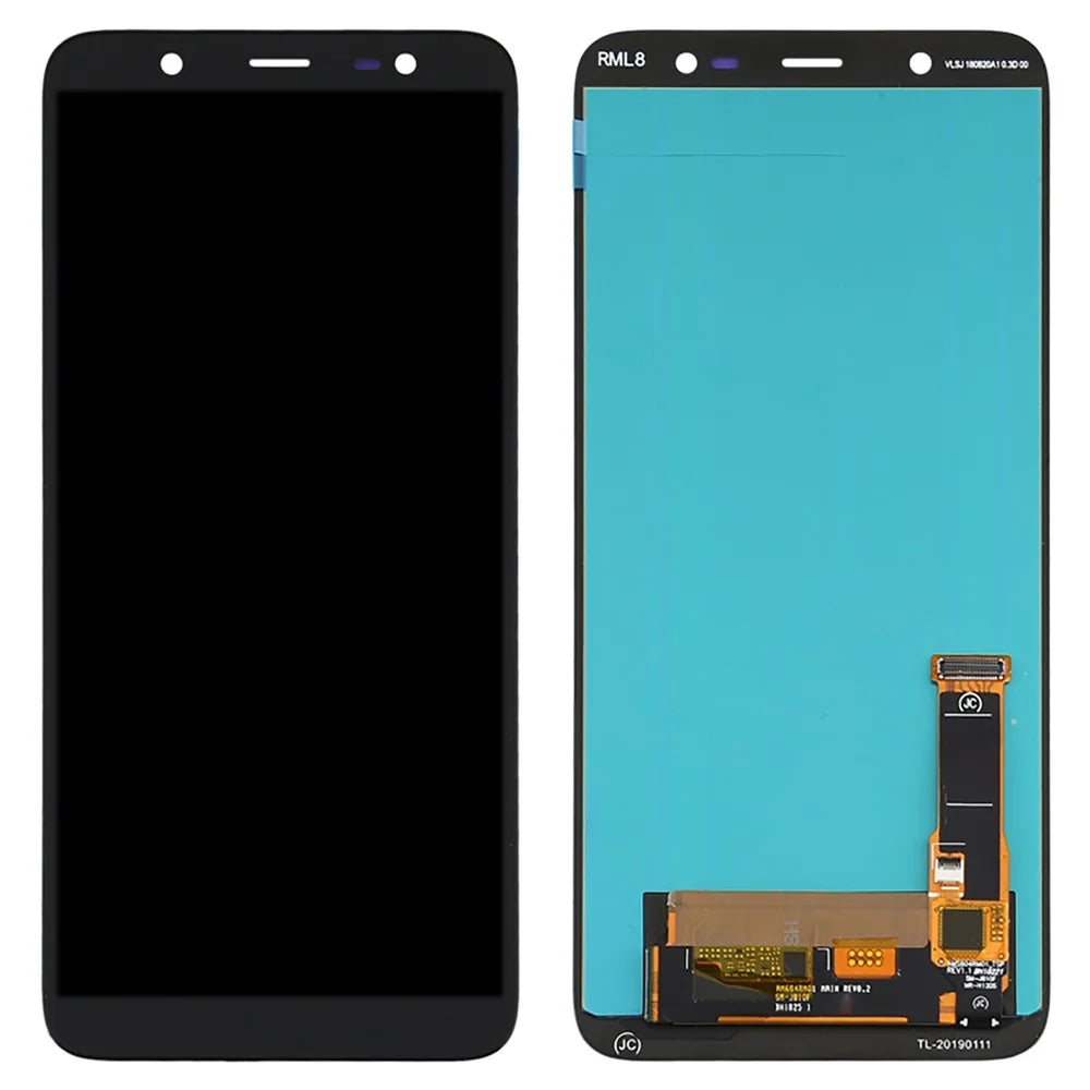 OLED Display Touch Screen Digitizer Glass Assembly for Samsung Galaxy J8 (2018) J810 Replacement Part (without Logo) - Black - 1
