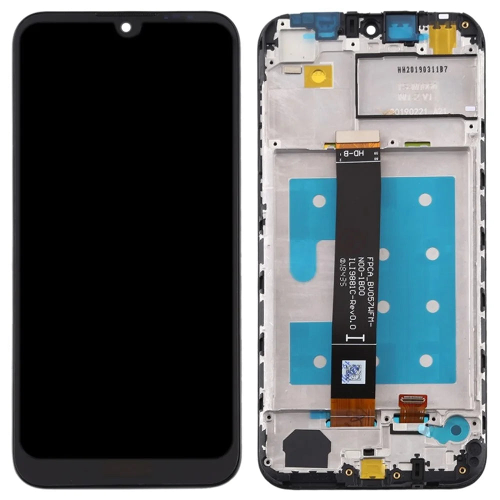 Grade B LCD Screen and Digitizer Assembly + Frame Replacement for Honor 8S 2020 - Black - 1
