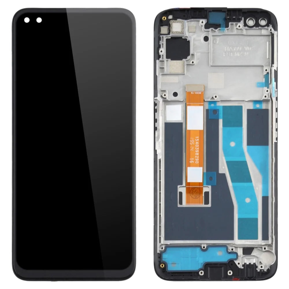 Grade B LCD Screen and Digitizer Assembly + Frame Replacement (without Logo) for Realme 6 Pro RMX2061/RMX2063 - 1