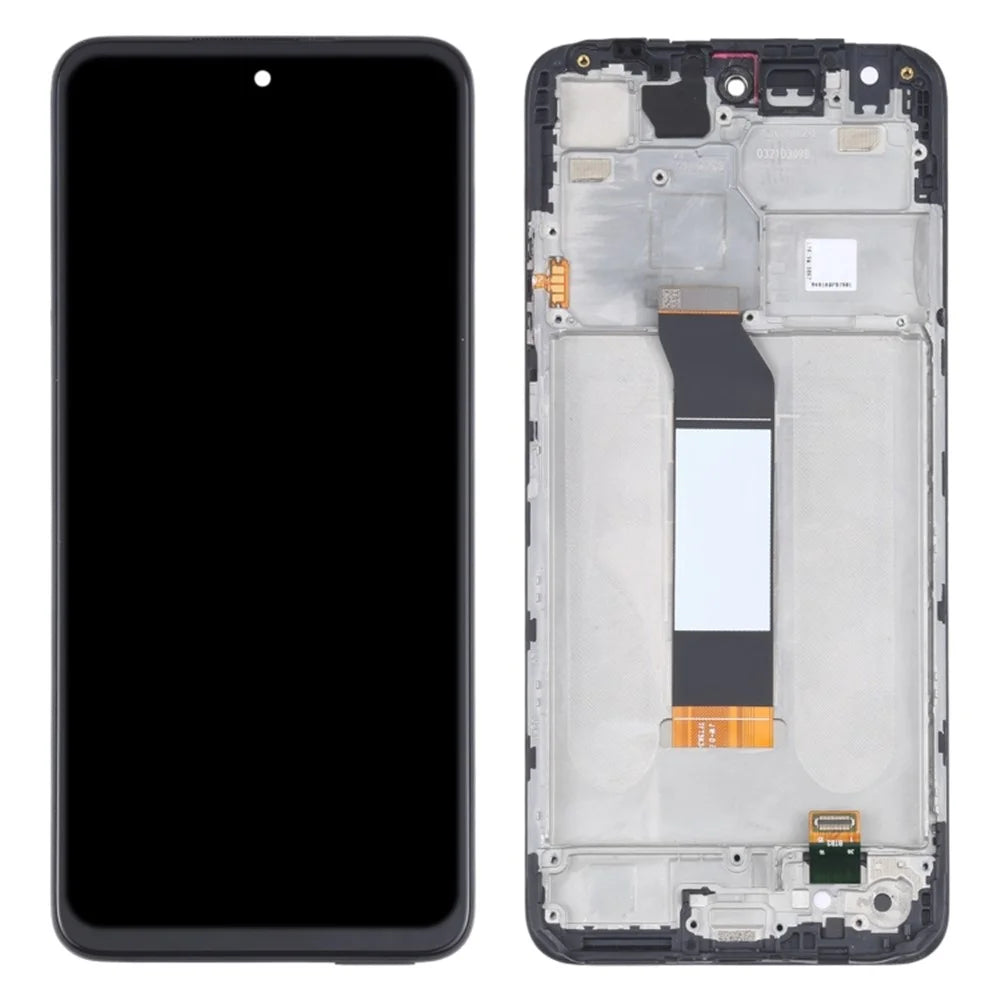 For Xiaomi Redmi Note 10T 5G M2103K19I/Note 10 5G/Poco M3 Pro 5G Grade B LCD Screen and Digitizer Assembly + Frame Part (without Logo) - Black - 1