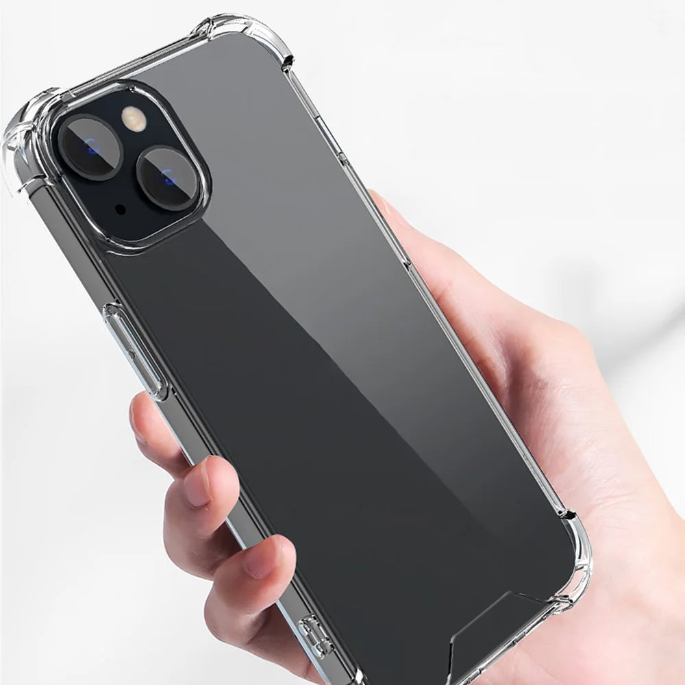 For iPhone 14 Plus 6.7 inch Four Corner Drop-proof Clear TPU Frame + Acrylic Back Cover Shockproof Phone Case - 2