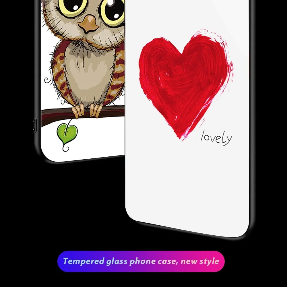 For Samsung Galaxy A32 5G/M32 5G Ultra Thin Pattern Printing Phone Case Anti-scratch Tempered Glass+PC+TPU Phone Cover - Pink Flowers - 5