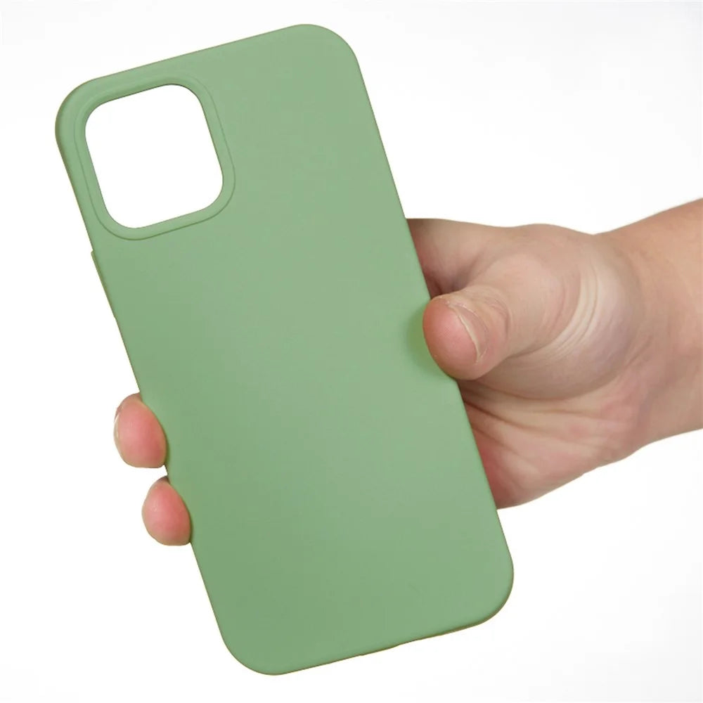 For iPhone 14 Plus 6.7 inch Shockproof Back Cover Wear-resistant Drop Protection Phone Case - Mint Green - 3