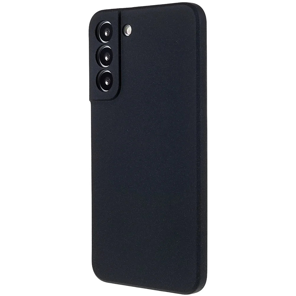 For Samsung Galaxy S22+ 5G Lightweight Anti-fall Soft TPU Phone Case Shockproof Double-Sided Matte Phone Shell - Black - 3