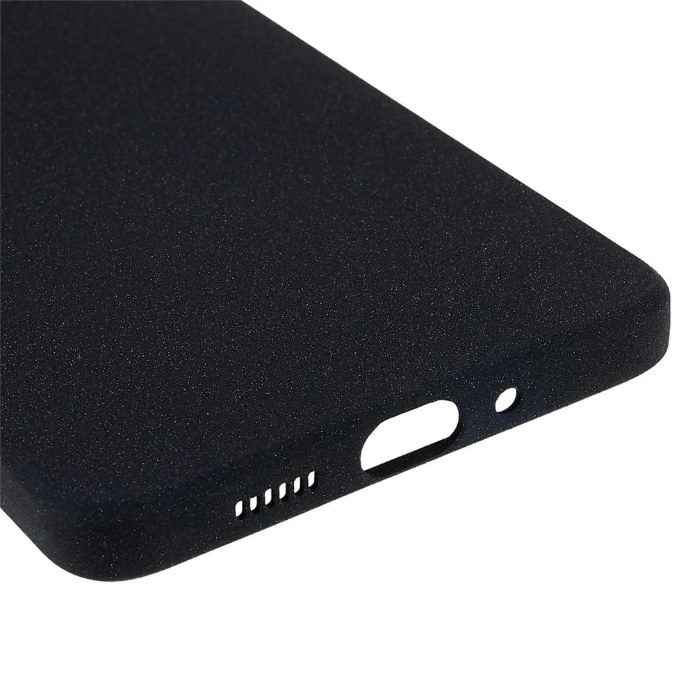 For Samsung Galaxy A33 5G Double-Sided Matte Anti-wear TPU Case Drop-proof Phone Back Cover - Black - 6