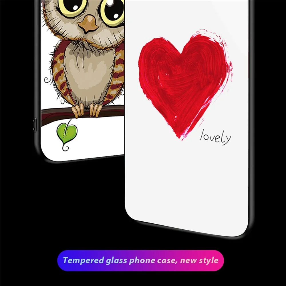 For iPhone 14 Plus 6.7 inch Tempered Glass Phone Case, Anti-scratch Pattern Printing Hard PC+Soft TPU Cellphone Cover - The Milky Way - 3