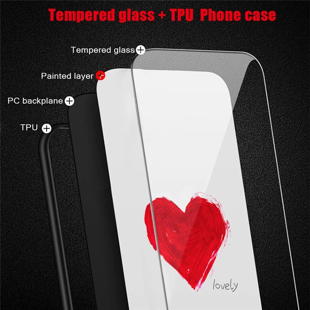 For iPhone 14 6.1 inch Shock Absorption Pattern Printing Tempered Glass Phone Case Hard PC+Soft TPU Cellphone Cover - The Milky Way - 4