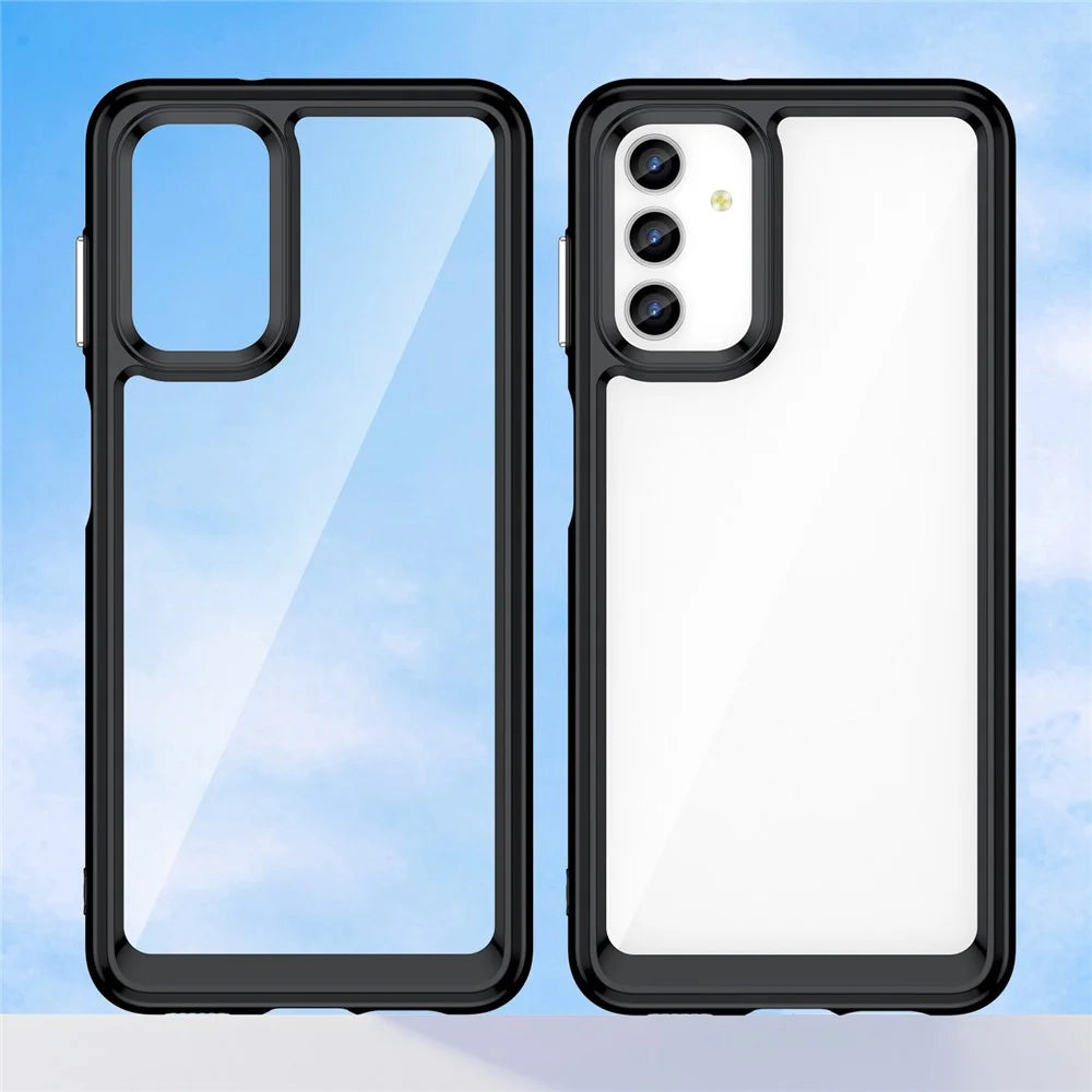 For Samsung Galaxy A13 5G / A13 4G / M13 5G / A04s 4G (164.7mm) TPU + Acrylic Hybrid Phone Case Drop-proof Protective Back Cover - Black - 2