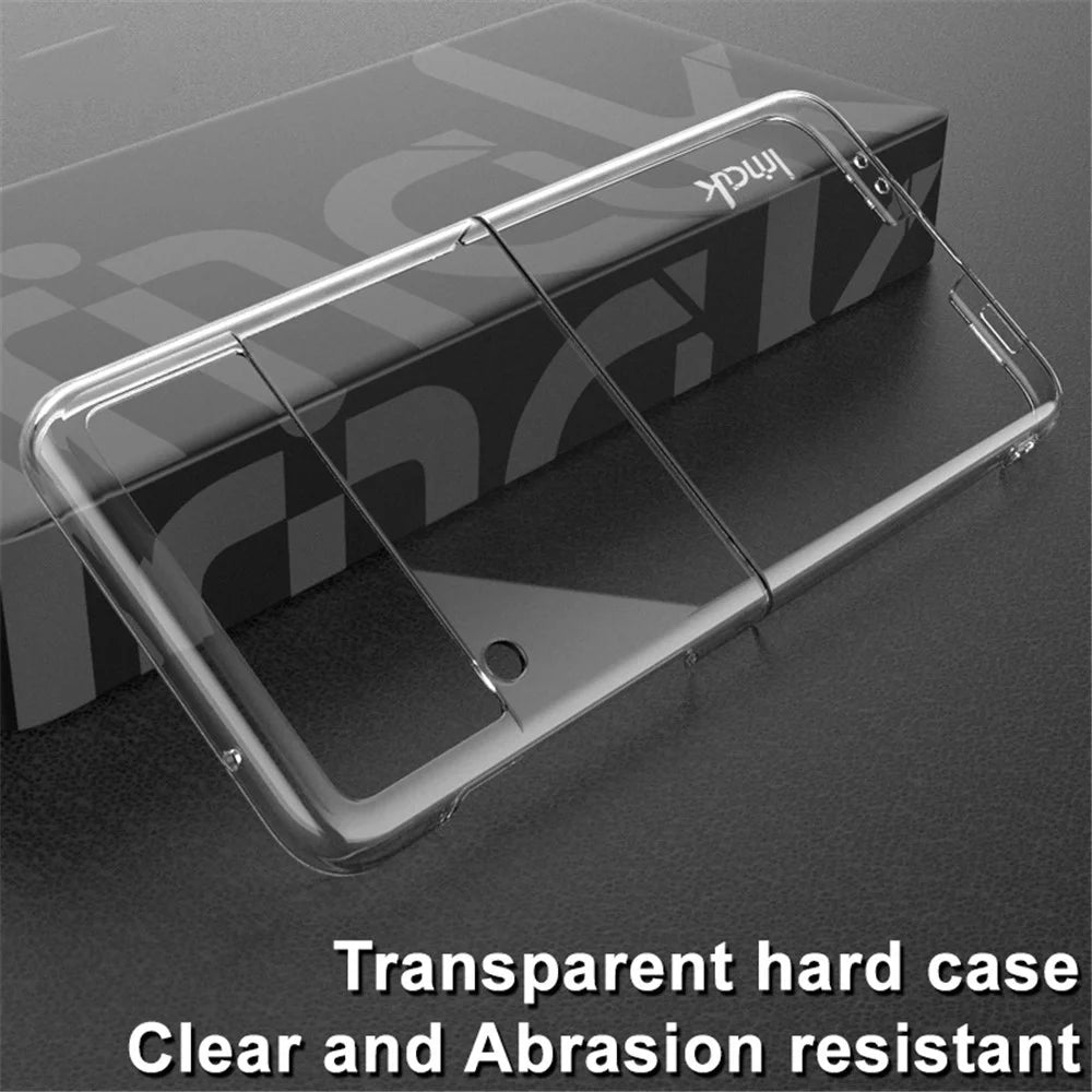 IMAK Air II Pro PC Phone Case for Samsung Galaxy Z Flip4 5G Crystal Clear Ultra Slim Anti-scratch Phone Cover  (Upper Cover + Lower Cover) - 3