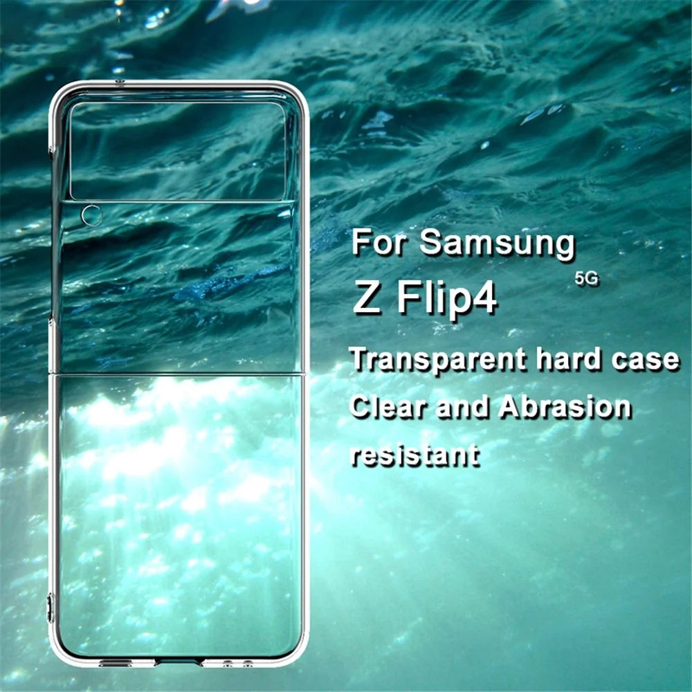 IMAK Air II Pro PC Phone Case for Samsung Galaxy Z Flip4 5G Crystal Clear Ultra Slim Anti-scratch Phone Cover  (Upper Cover + Lower Cover) - 4