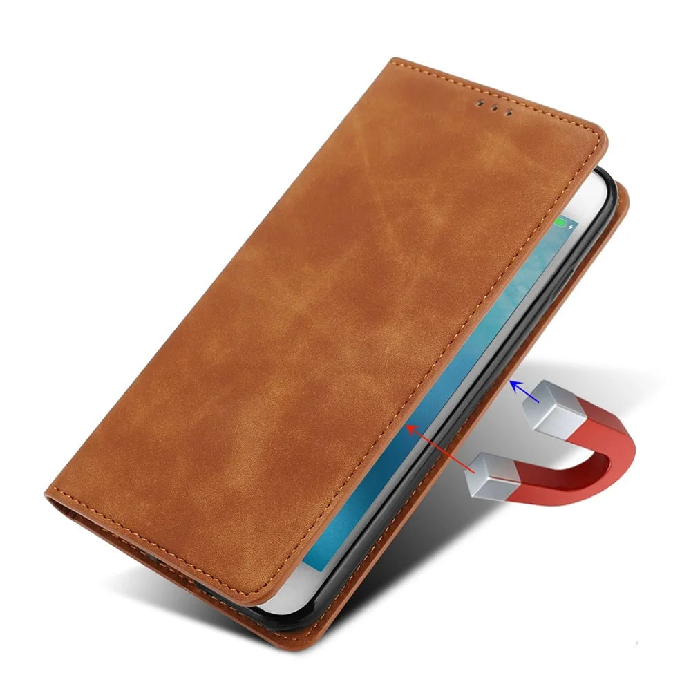 For OnePlus 10T 5G / Ace Pro 5G Skin-touch PU Leather Cover Stand Hidden Magnetic Adsorption Flip Card Slots Phone Case - Black - 4