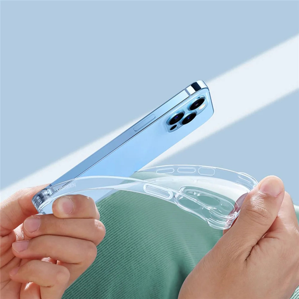 YOOBAO for iPhone 13 Pro Max 6.7 inch Clear Anti-drop Back Cover Four Corners Airbag Protection Soft Silicone Phone Case - 5