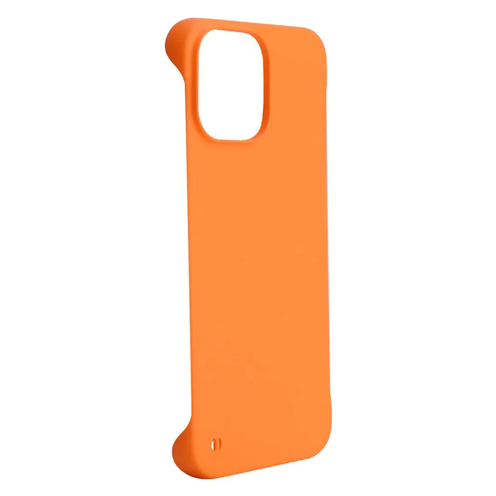 ENKAY HAT PRINCE for iPhone 14 Pro Max 6.7 inch Light Slim Cell Phone Case Rubberized Matte Anti-wear Hard PC Back Cover - Orange - 2