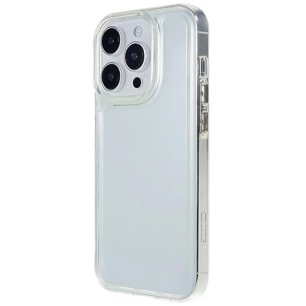For iPhone 14 Pro Max 6.7 inch TPU Electroplating Buttons Phone Case Anti-Drop Protective Cover - Transparent - 3