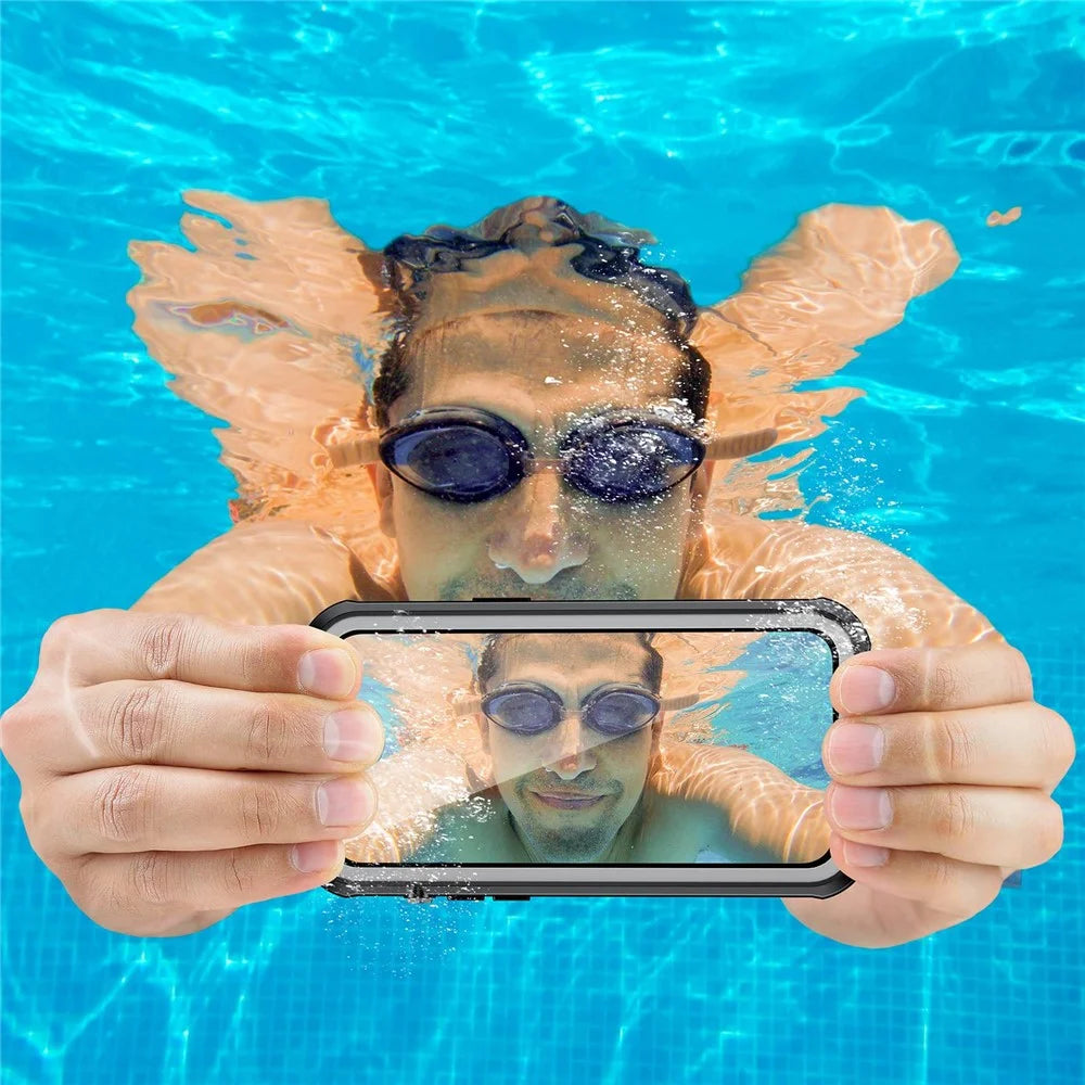 IP68 Waterproof Phone Case For iPhone 14 Plus Transparent Sensitive Touch PC+Neoprene Mobile Phone Cover - 2
