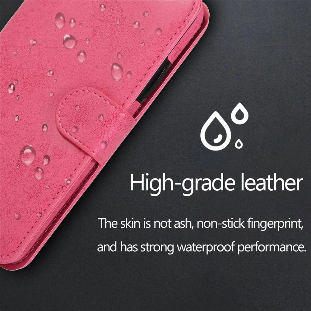 For iPhone 14 Pro 6.1 inch Matte Phone Back Shell Retro Style Magnetic Absorption Inner TPU Case+PU Leather Cover Wallet - Black - 7