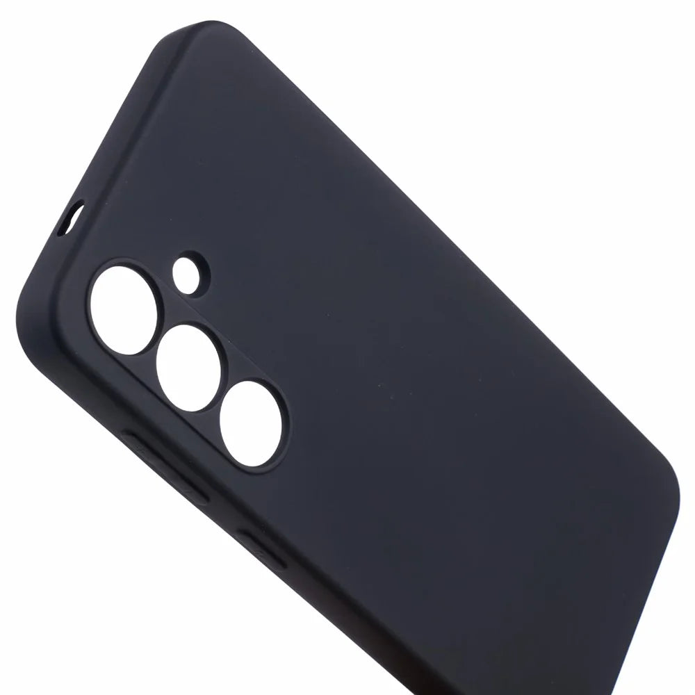 X-LEVEL TPU Phone Case for Samsung Galaxy A15 5G Liquid Silicone Texture Phone Cover - Black - 6