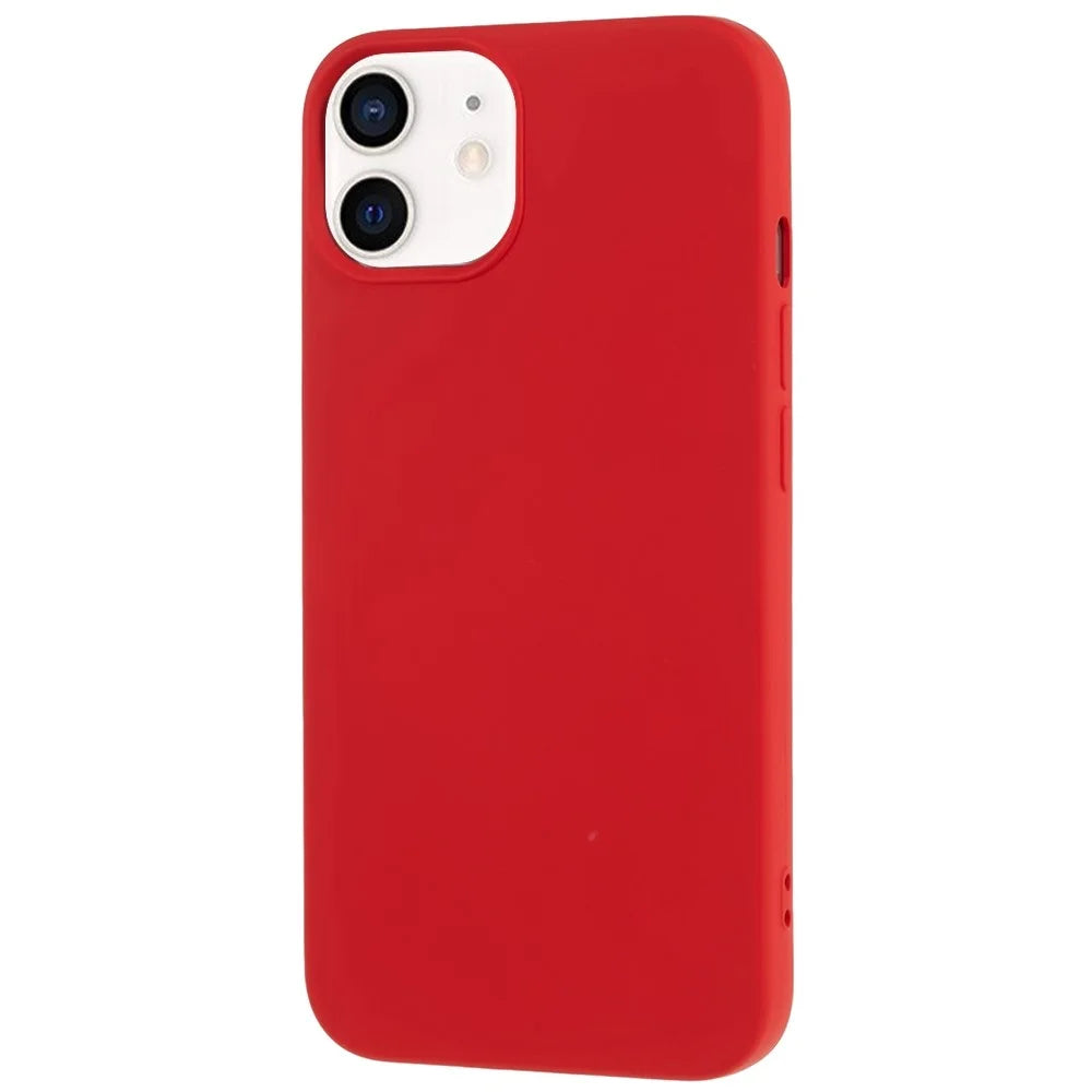 For iPhone 11 TPU Case Arc Edge 2.0mm Silky Soft Touch Phone Cover - Red - 3