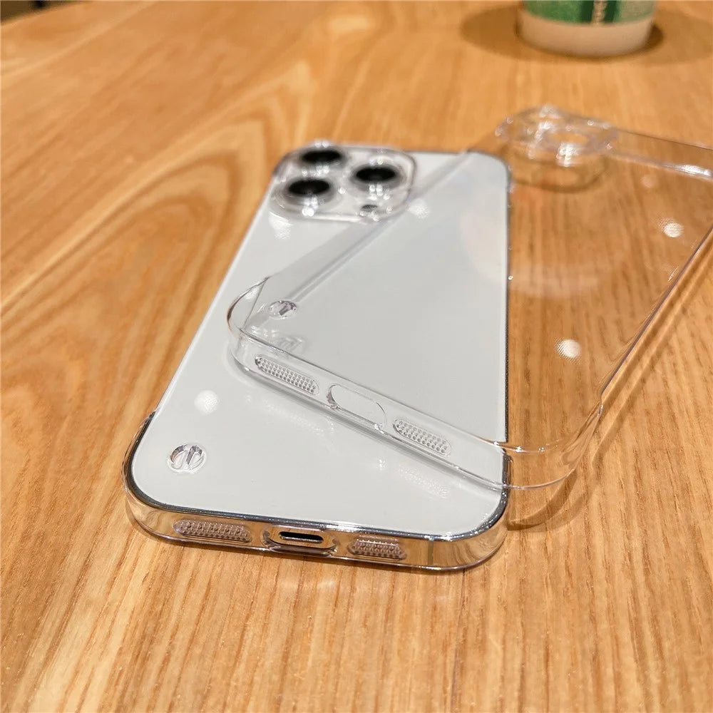 For iPhone 15 Pro Case Hard PC Frameless Anti-Scratch Transparent Phone Cover - 3