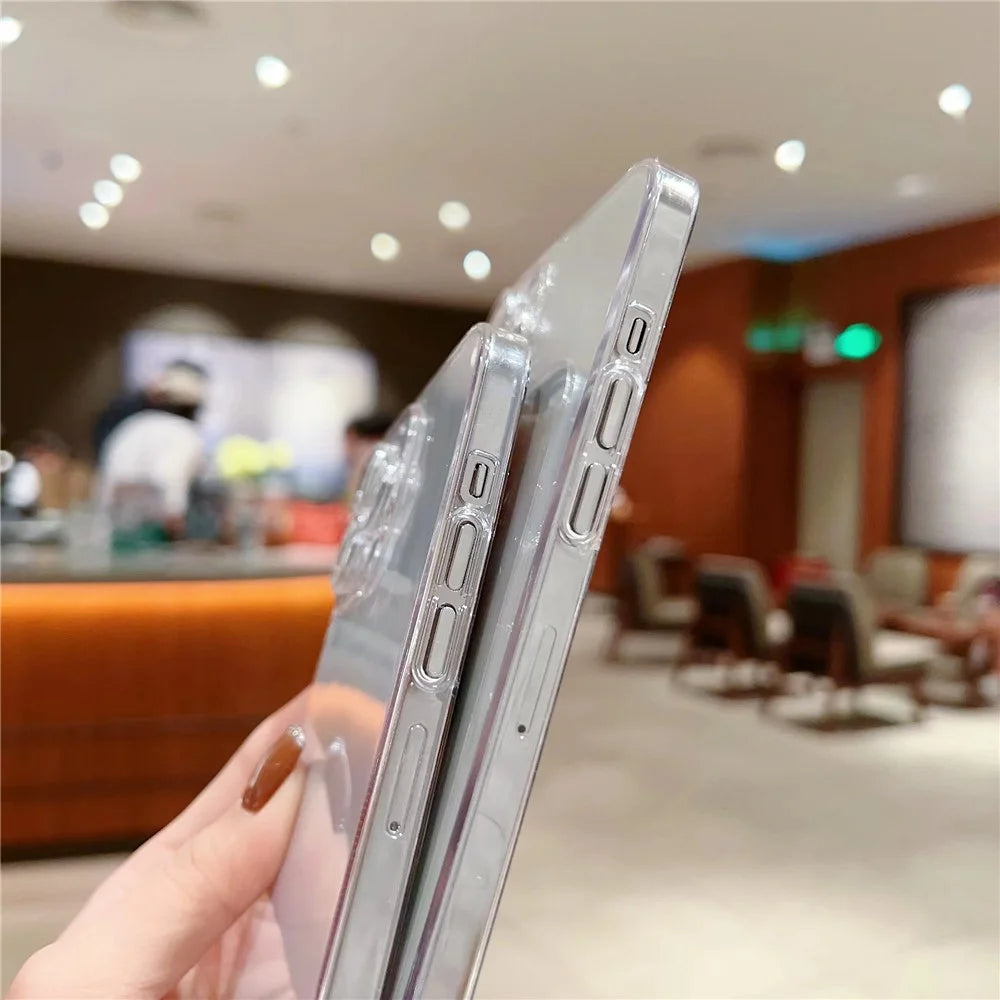 For iPhone 15 Pro   Phone Case Hard PC Transparent Mobile Phone Cover - 4