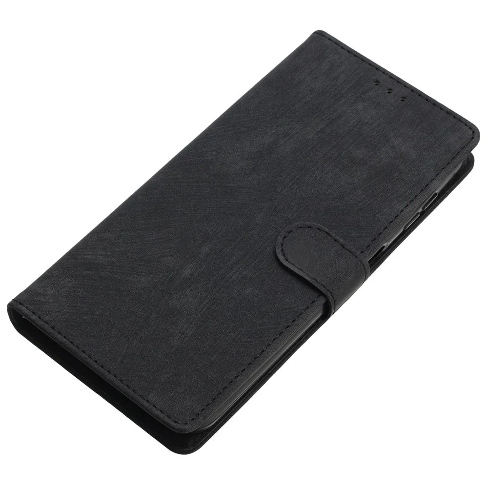 For iPhone 16 Pro Max Case Card Holder Shockproof PU Leather Phone Cover - Black - 4