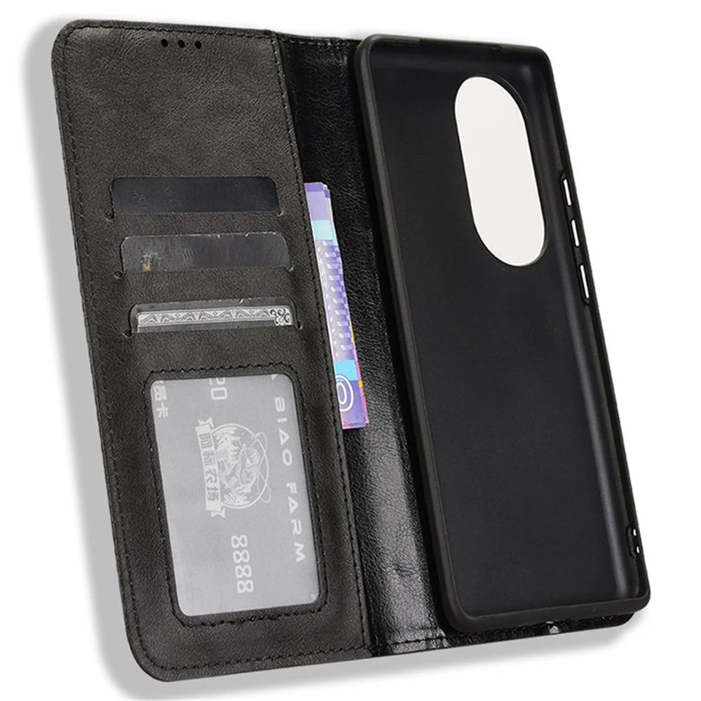 For Ulefone Note 17 Pro Case Magnetic Auto Closing Leather Wallet Phone Cover - Black - 5