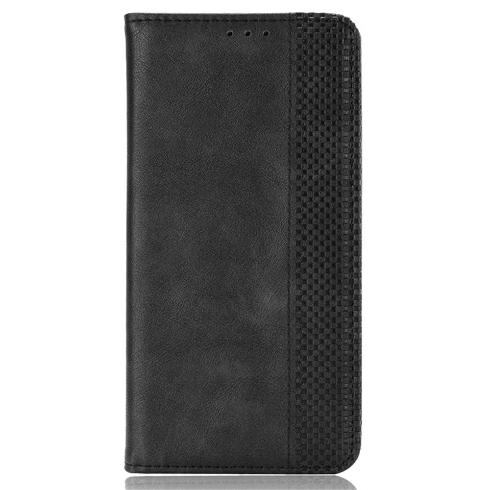 For Ulefone Note 17 Pro Case Magnetic Auto Closing Leather Wallet Phone Cover - Black - 6
