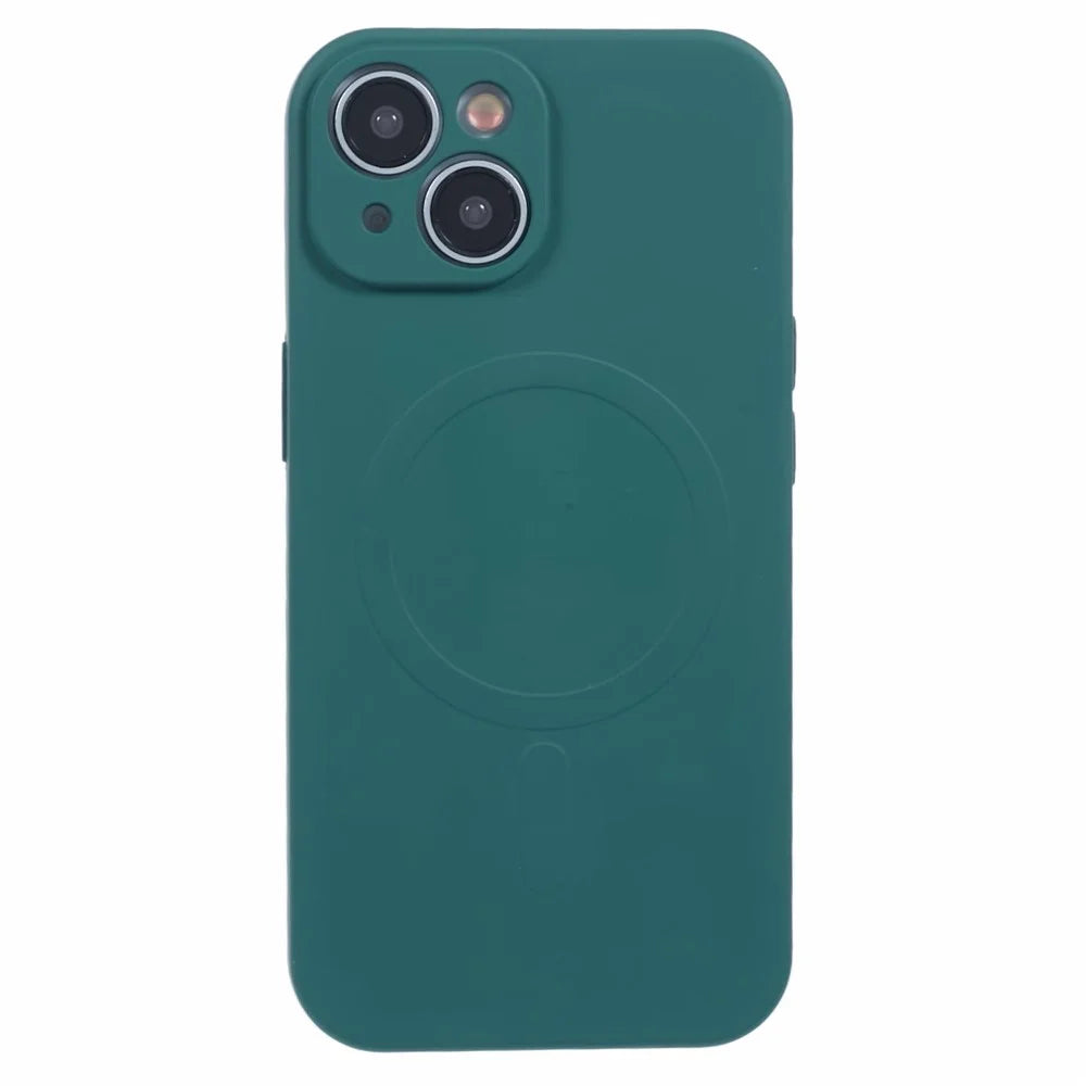 For iPhone 13 Case Compatible with MagSafe Shock Absorbing TPU Phone Cover - Green - 1