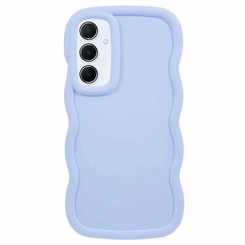 XL Series For Samsung Galaxy A25 5G (Global) (161.0 X 76.5 X 8.3mm) Case TPU Phone Cover Wavy Edge - Purple - 1