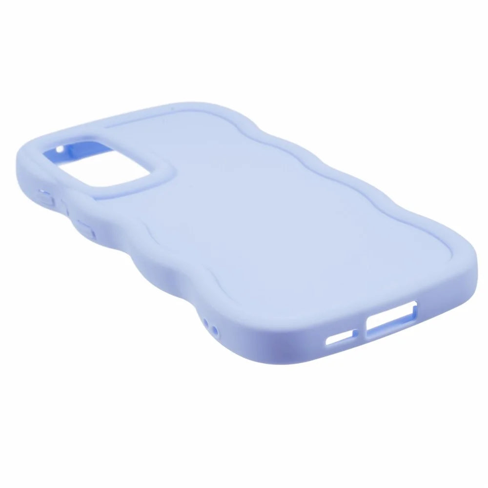 XL Series For Samsung Galaxy A25 5G (Global) (161.0 X 76.5 X 8.3mm) Case TPU Phone Cover Wavy Edge - Purple - 4