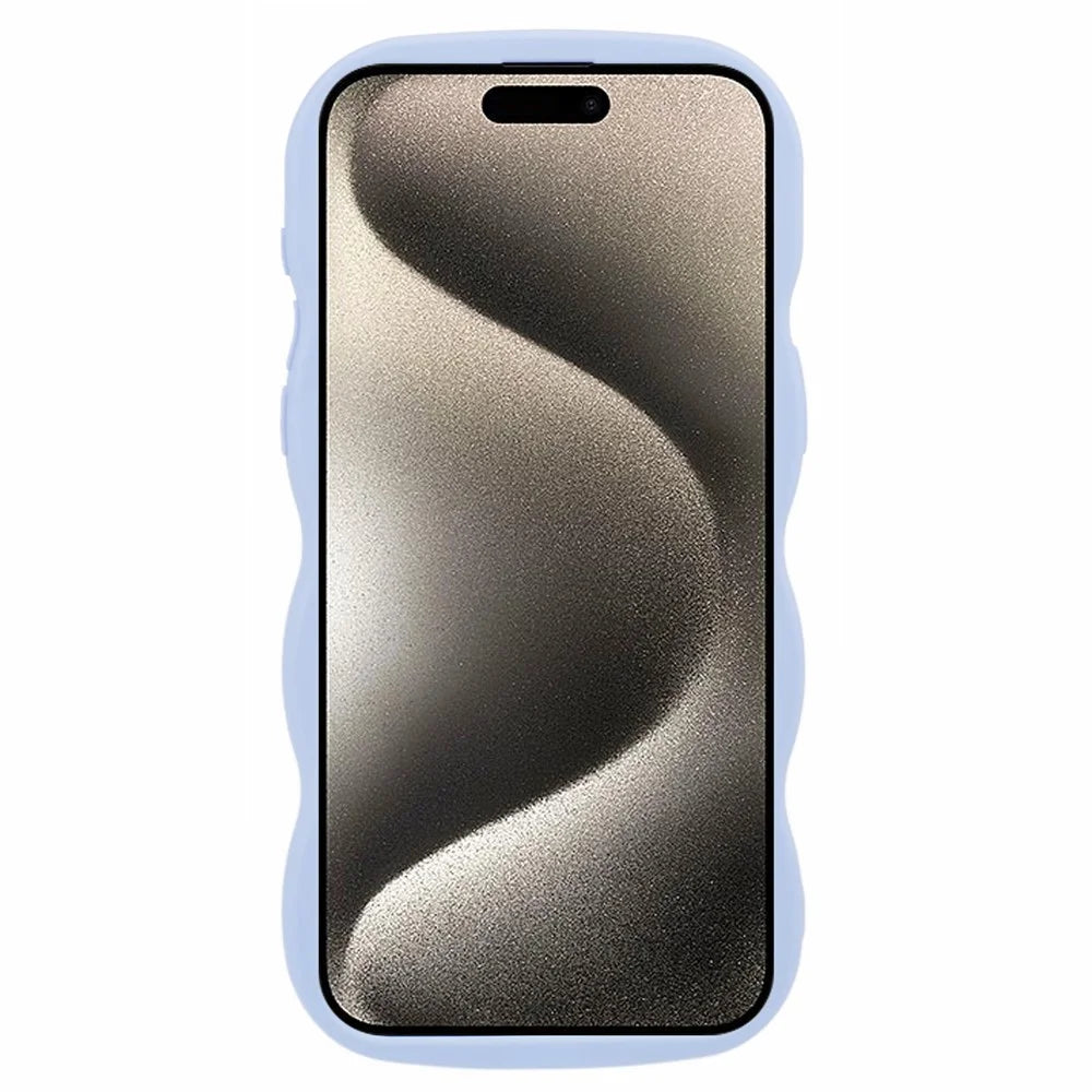 XL Series For iPhone 12 Pro Max TPU Case Wave Frame Mobile Phone Cover   - Purple - 2