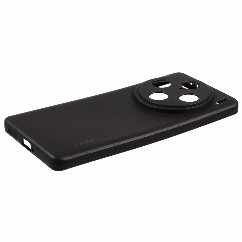 X-LEVEL Guardian Series For vivo X100 Pro 5G Cell Phone Case Matte TPU Phone Cover - Black - 4