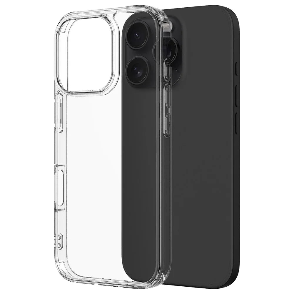 For iPhone 16 Pro Max Clear Case Shockproof Acrylic + TPU Phone Cover - 2