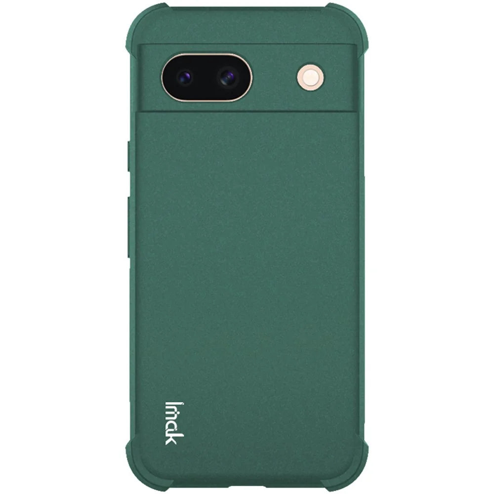 IMAK For Google Pixel 8a Case Reinforced Corners Matte TPU Phone Cover - Green - 3