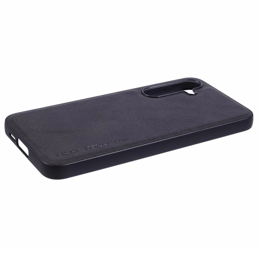 X-LEVEL Bojue-3 Series For Samsung Galaxy S23 FE Case Leather+TPU+PC Phone Cover - Black - 5