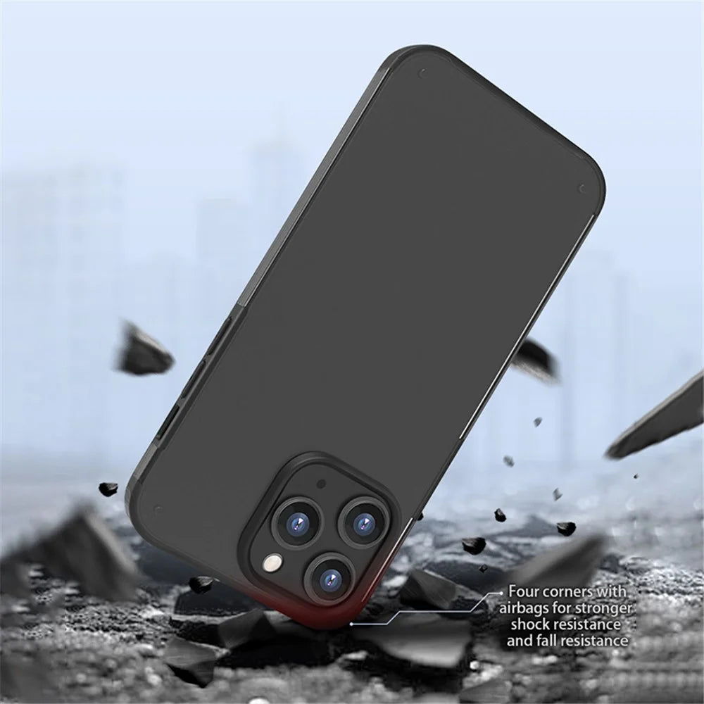 X-LEVEL For iPhone 11 Pro Case PC+TPU Matte Anti-Scratch Phone Back Cover - Black - 2