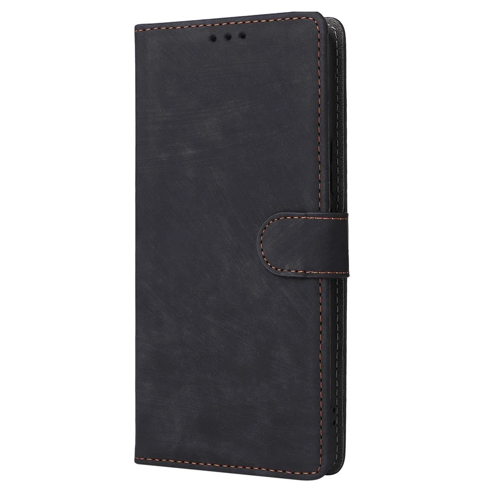 For OnePlus Nord CE4 Lite 5G / Oppo K12x 5G (China) Case PU Leather RFID Blocking Phone Cover - Black - 6