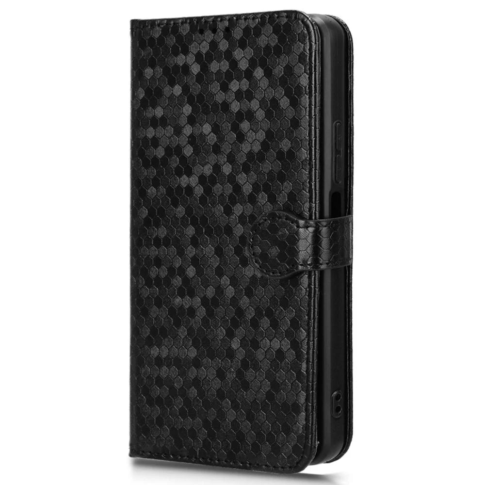For Ulefone Note 17 Pro Case PU Leather Phone Cover Dot Pattern Flip Wallet - Black - 6