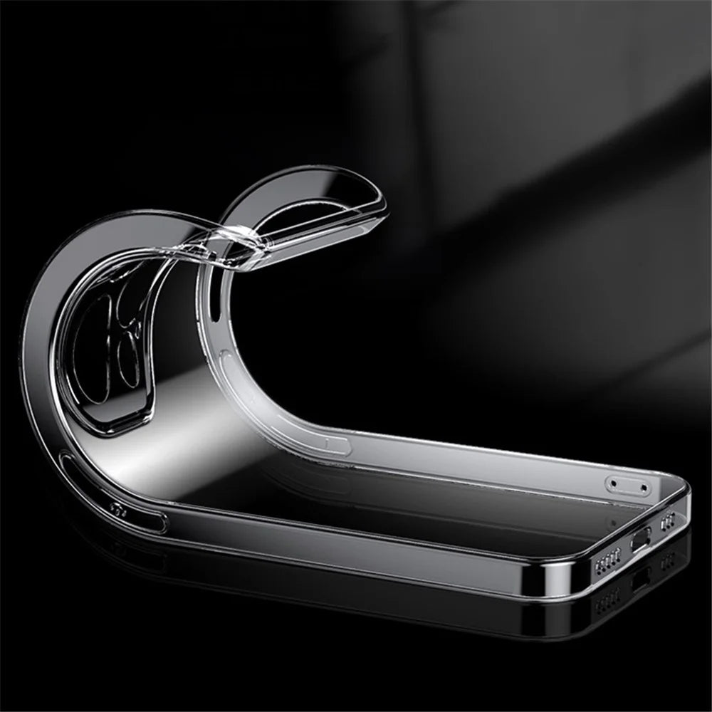 Bi-color Design Phone Case for iPhone 14 Pro 6.1 inch, Clear Soft TPU Mobile Phone Cover Anti-scratch Shell - 4