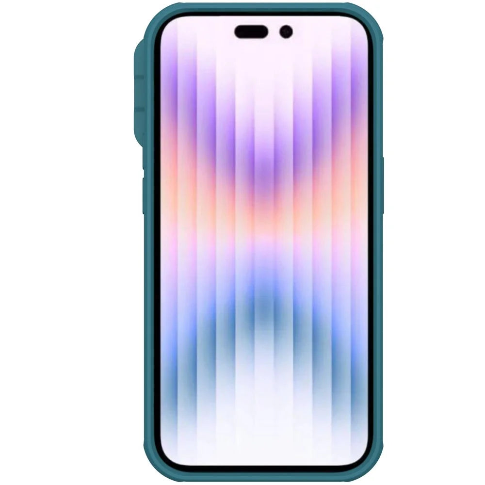 NILLKIN Camshield Pro Series for iPhone 14 Pro Max Magnetic Phone Case Hard PC + TPU Casephone Protector with Slide Camera Lens Cover - Blue - 2
