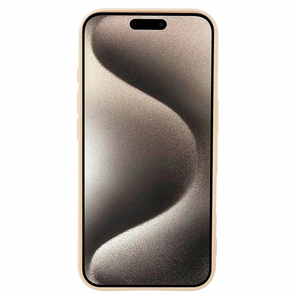 For iPhone 16 Case TPU Phone Cover with Soft Fiber Lining - Pink - 2