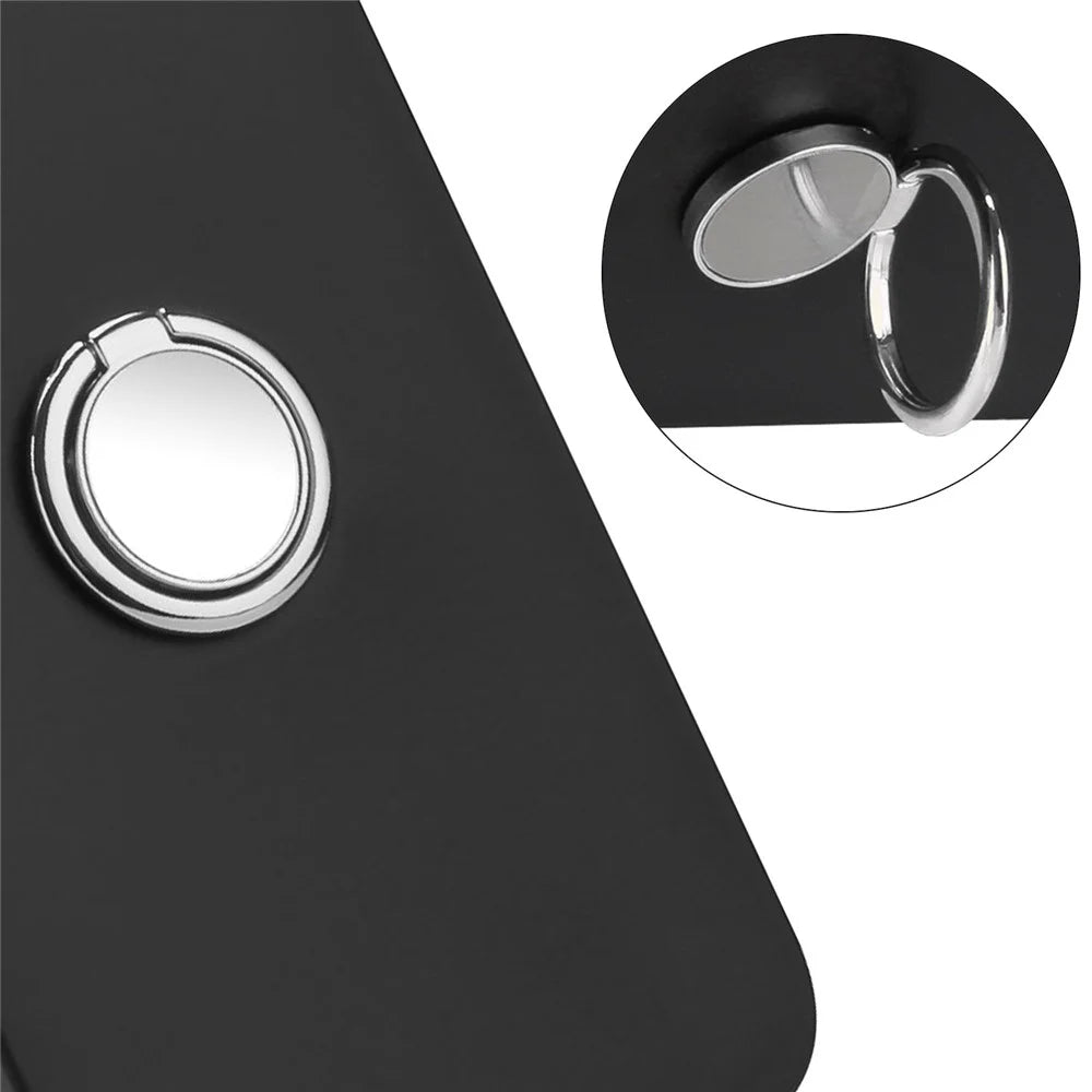 For Samsung Galaxy S24 FE Case Kickstand Matte TPU Phone Cover Magnetic Car Mount - Silver - 5